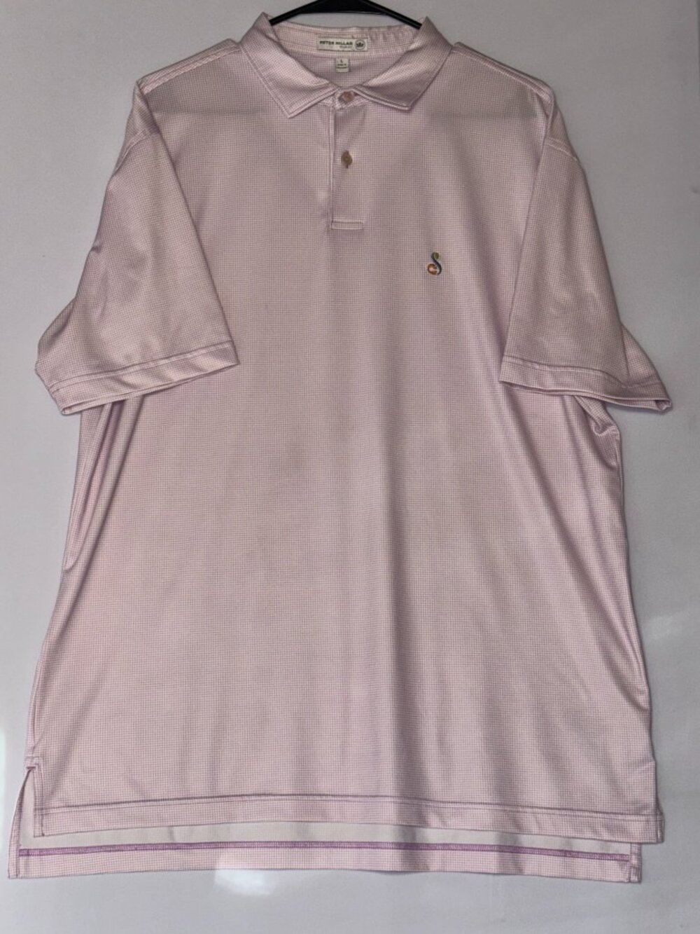 Peter Millar Tour Fit Performance Golf Polo Shirt - Men's Size L